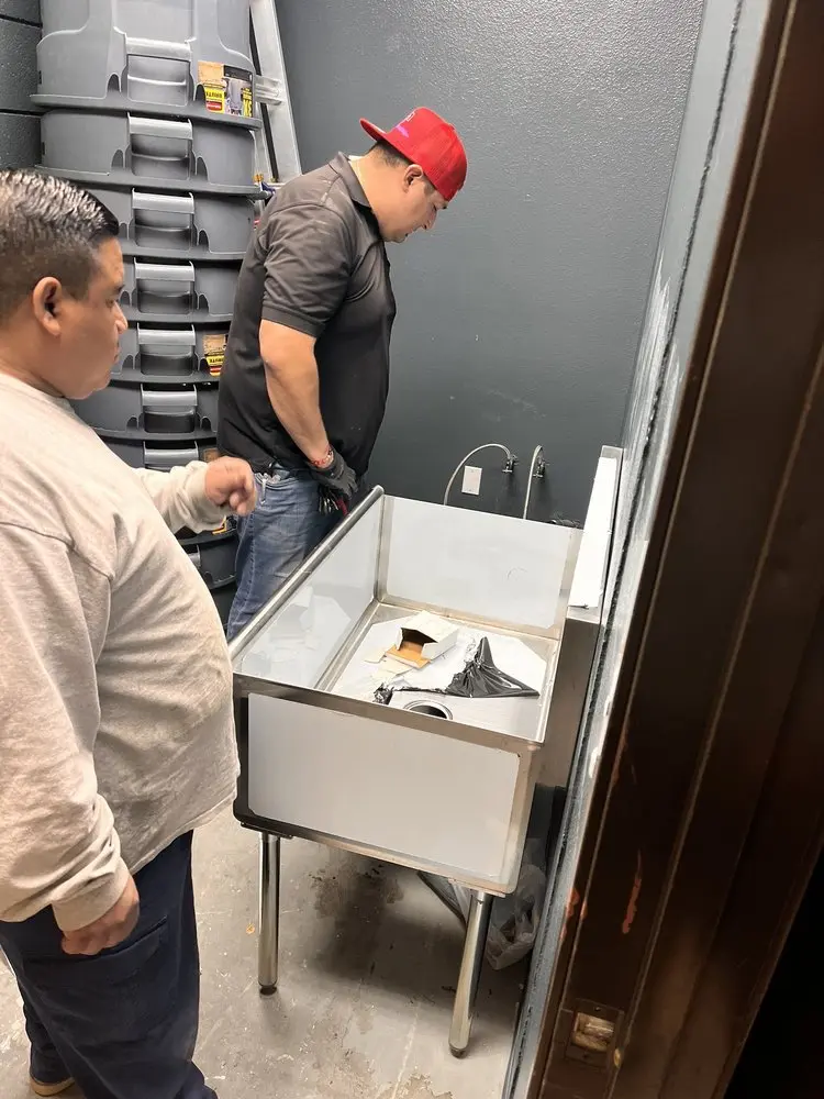 Commercial plumbing and sink installation in Franktown
