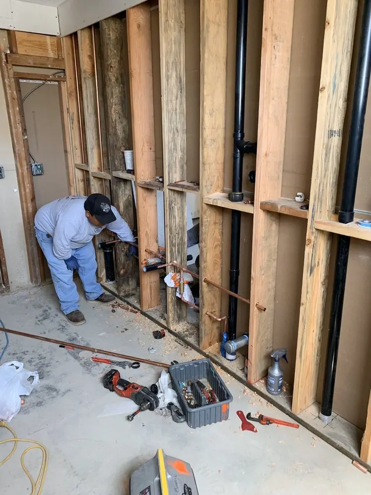 Commercial rough-in plumbing for Water Heater Replacement in Franktown